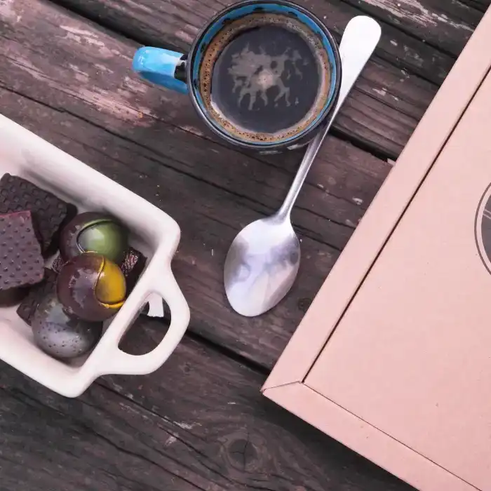 Coffret de chocolat maison